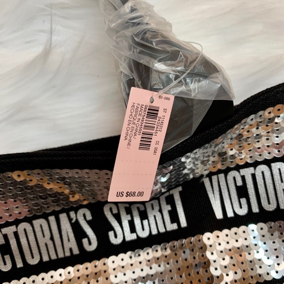 VICTORIA SECRET BLING SEQUIN TOTE W/BONUS BAG NIB - Picture 4 of 8